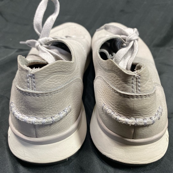 UGG Adaleen Metallic Silver Suede Sneaker - Picture 2 of 3